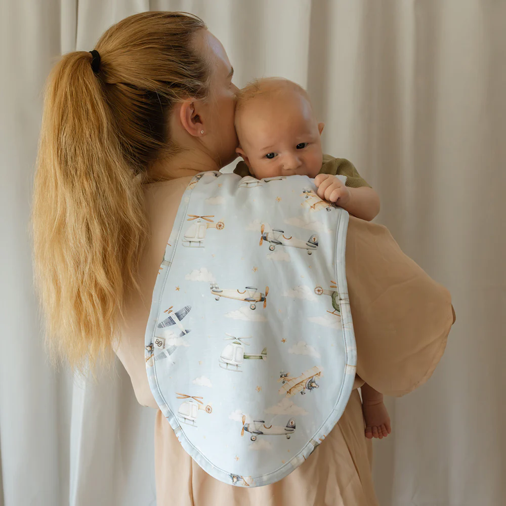 Taking Flight Organic Cotton Burp Cloth - Image 5