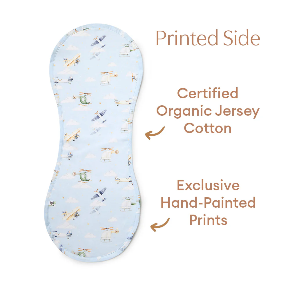 Taking Flight Organic Cotton Burp Cloth - Image 6