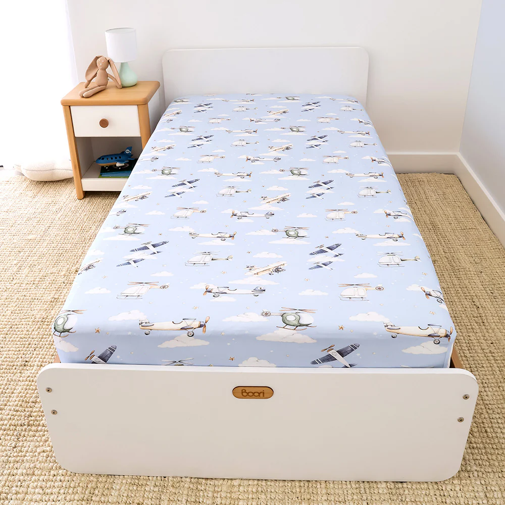 Taking Flight Organic Cotton Fitted Sheet - Image 3