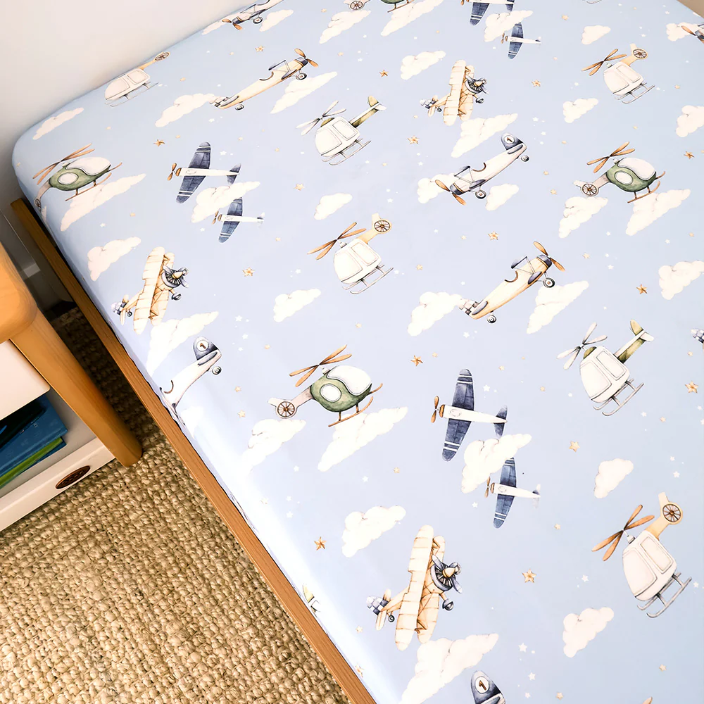 Taking Flight Organic Cotton Fitted Sheet - Image 5