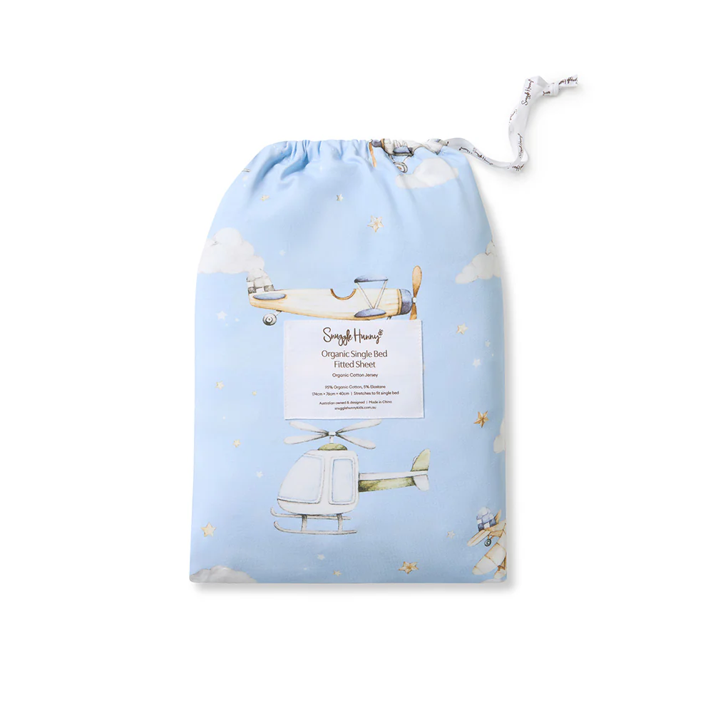 Taking Flight Organic Cotton Fitted Sheet - Image 9