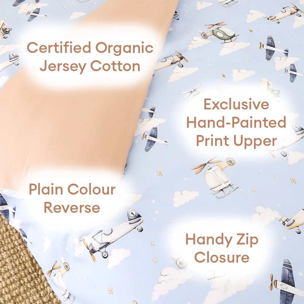 Taking Flight Organic Cotton Quilt Cover - Image 4