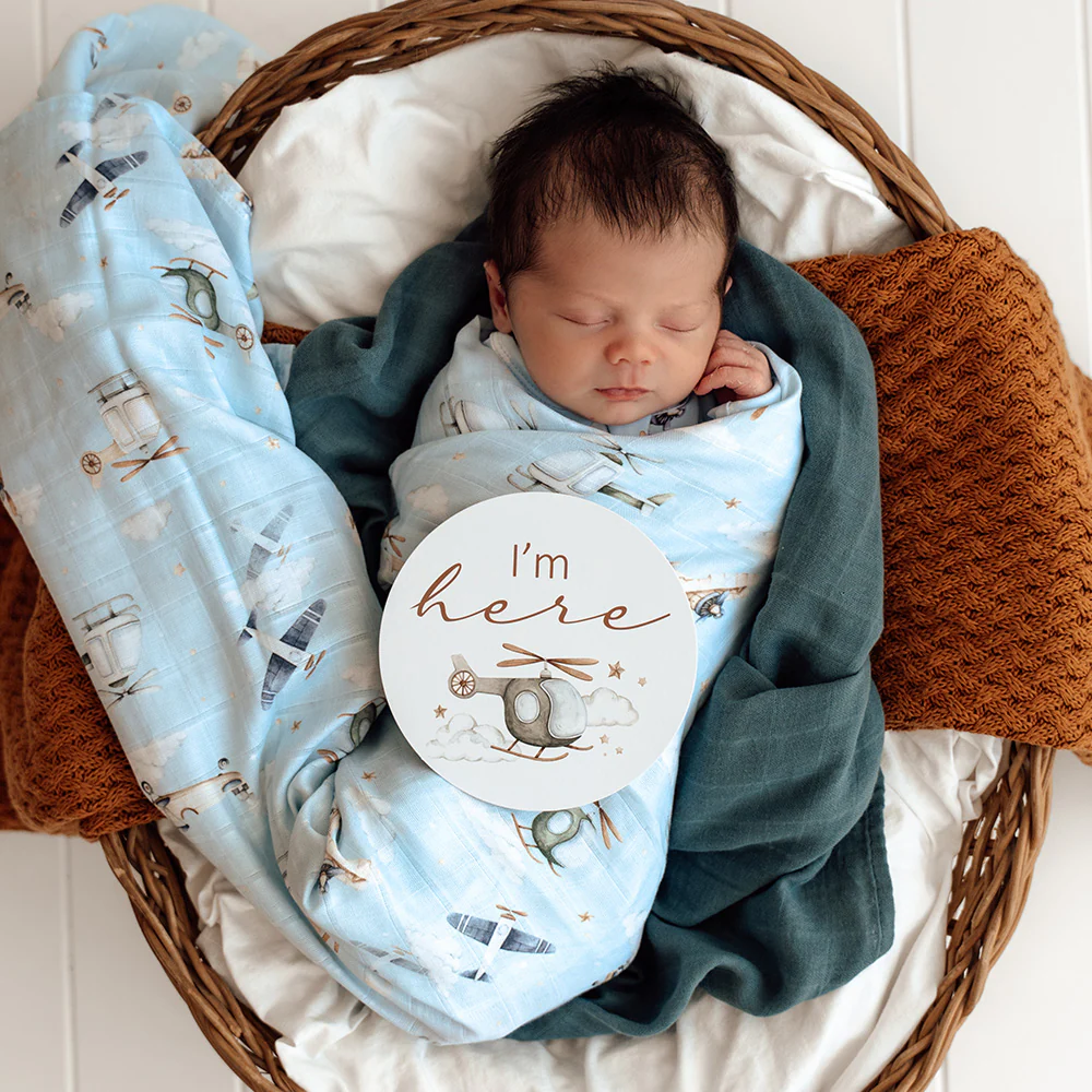 Taking Flight Organic Muslin Wrap - Image 3