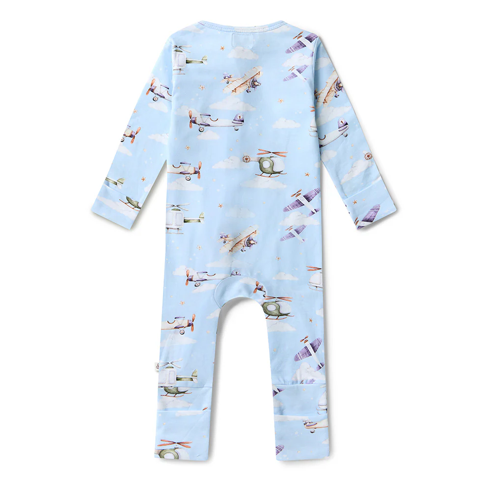 Taking Flight Organic Snugglesuit Convertible Romper - Image 9