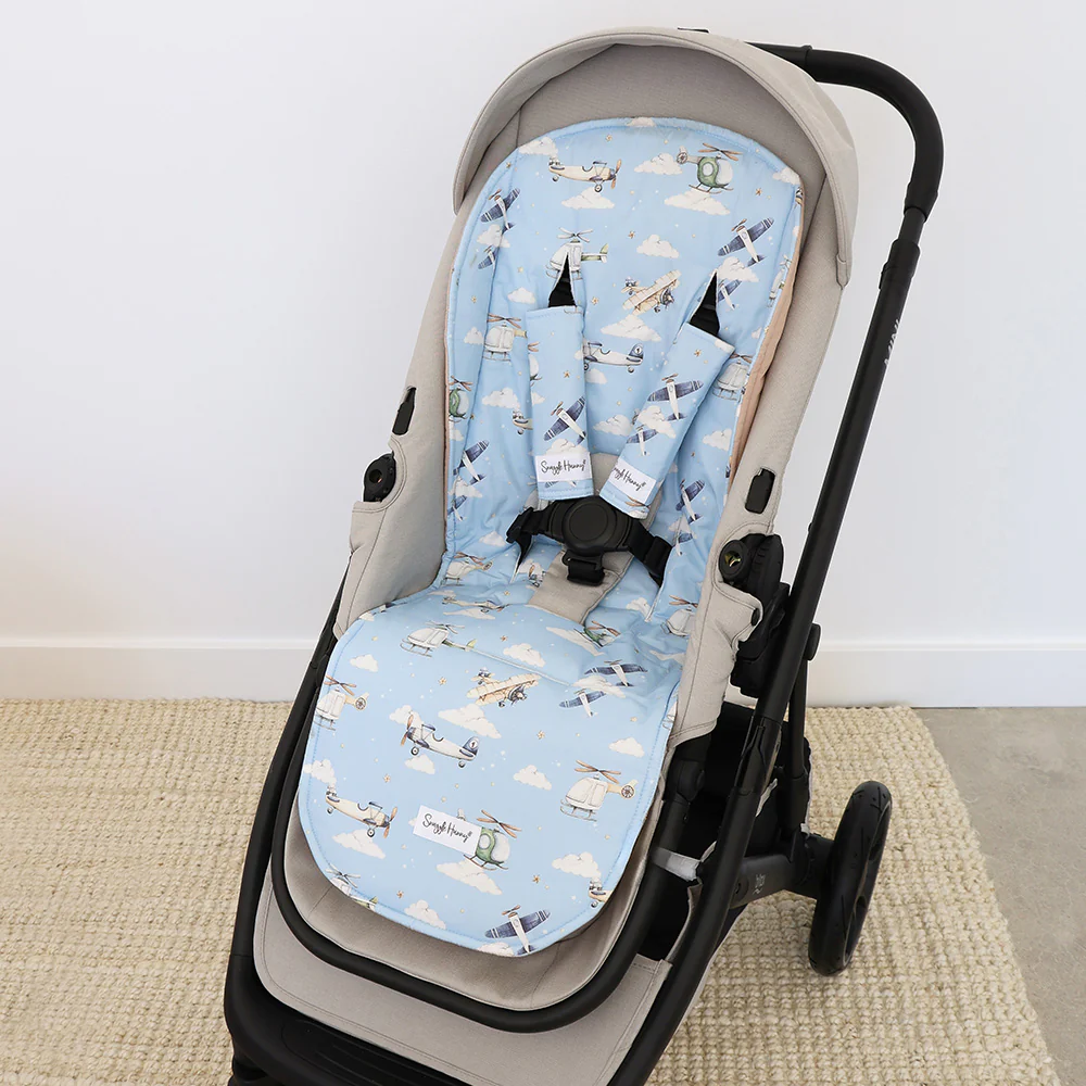 Bundle - Taking Flight Pram Liner & Strap Cover Set - Image 2
