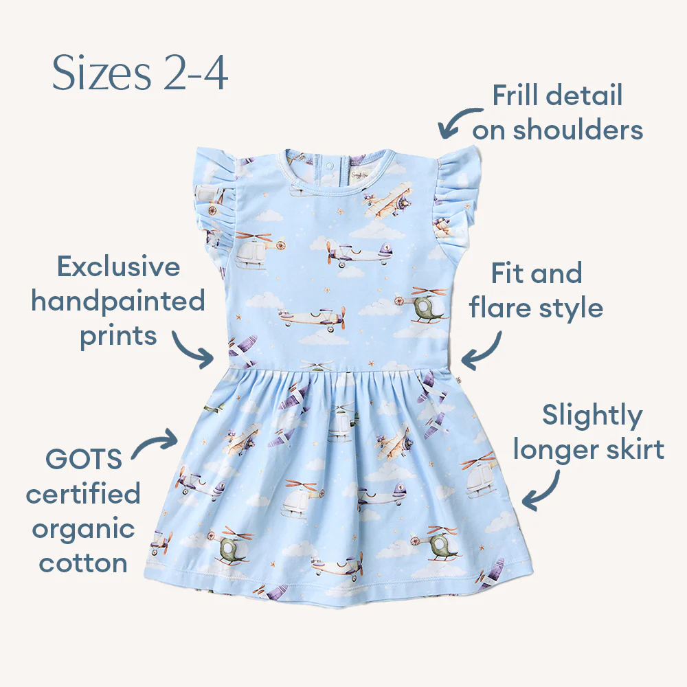Taking Flight Short Sleeve Organic Dress - Image 10