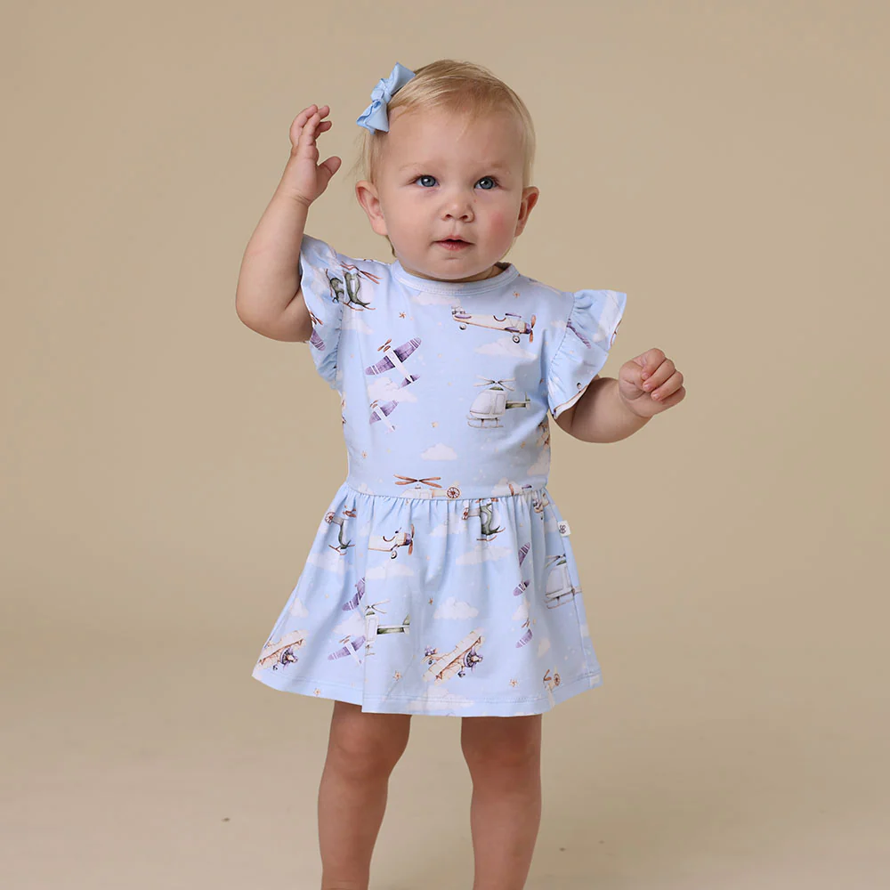 Taking Flight Short Sleeve Organic Dress - Image 11