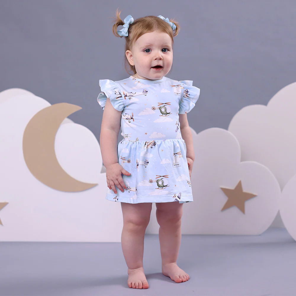Taking Flight Short Sleeve Organic Dress - Image 14