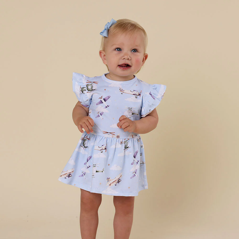 Taking Flight Short Sleeve Organic Dress - Image 19
