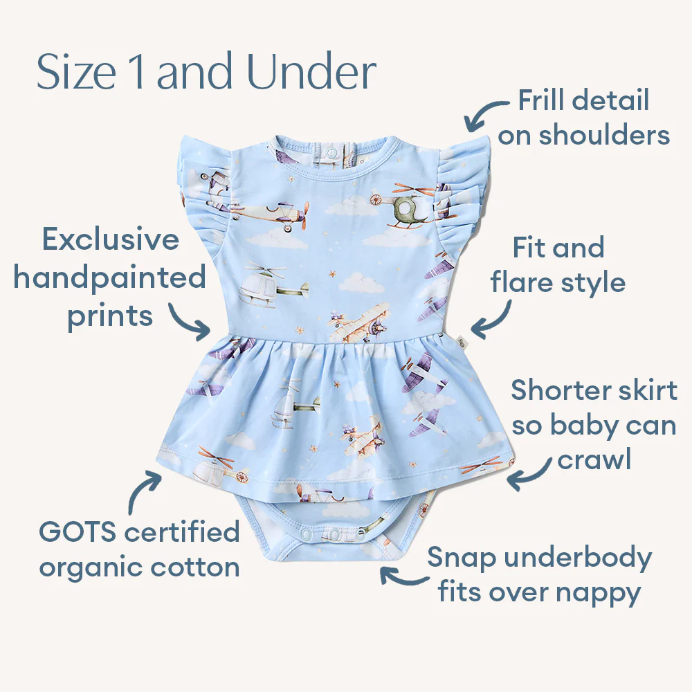 Taking Flight Short Sleeve Organic Dress - Image 4