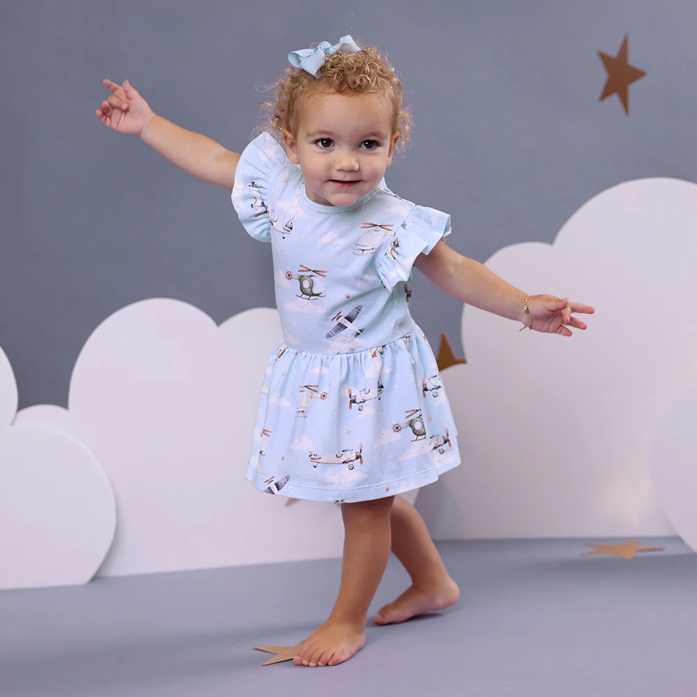 Taking Flight Short Sleeve Organic Dress - Image 5