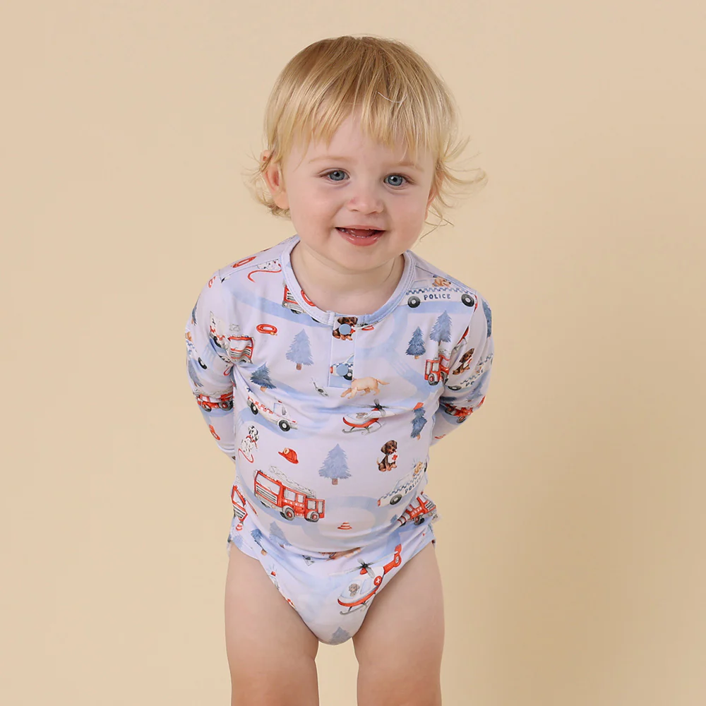 To The Rescue Long Sleeve Organic Bodysuit - Image 12