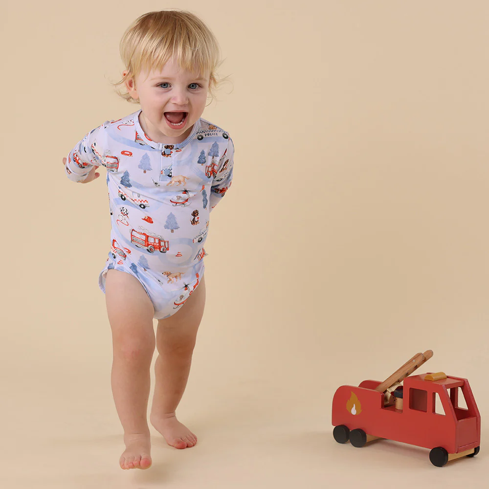 To The Rescue Long Sleeve Organic Bodysuit - Image 13