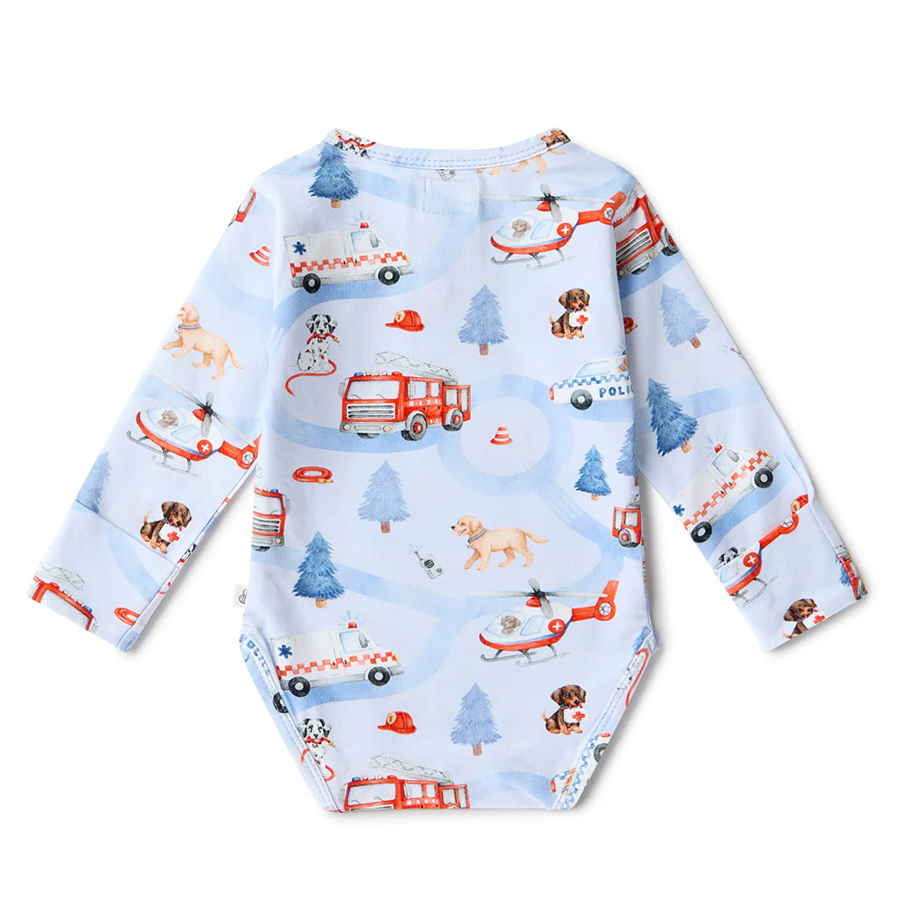 To The Rescue Long Sleeve Organic Bodysuit - Image 14