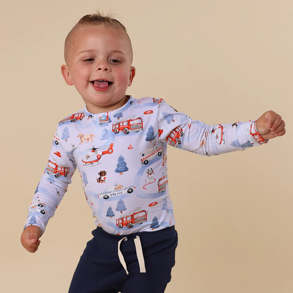 To The Rescue Long Sleeve Organic Bodysuit - Image 6