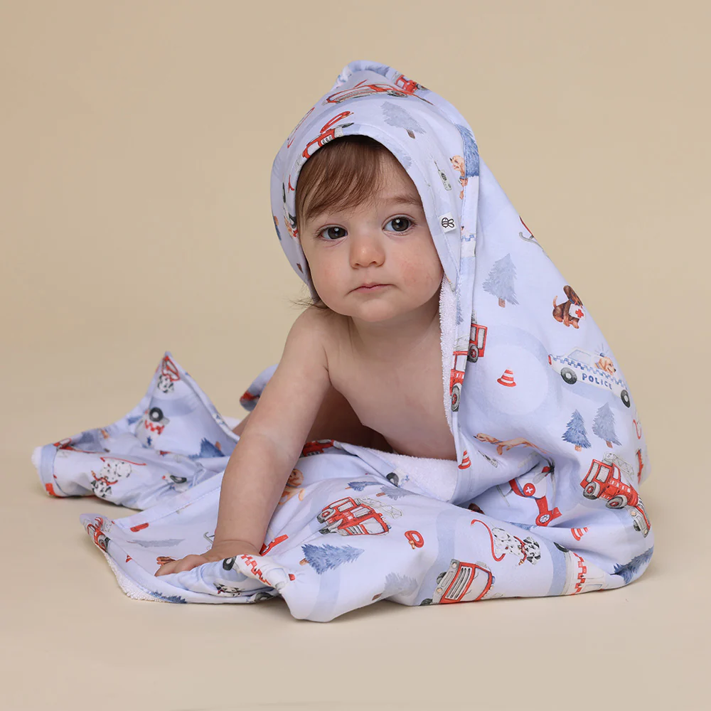 To The Rescue Organic Hooded Baby Towel - Image 4