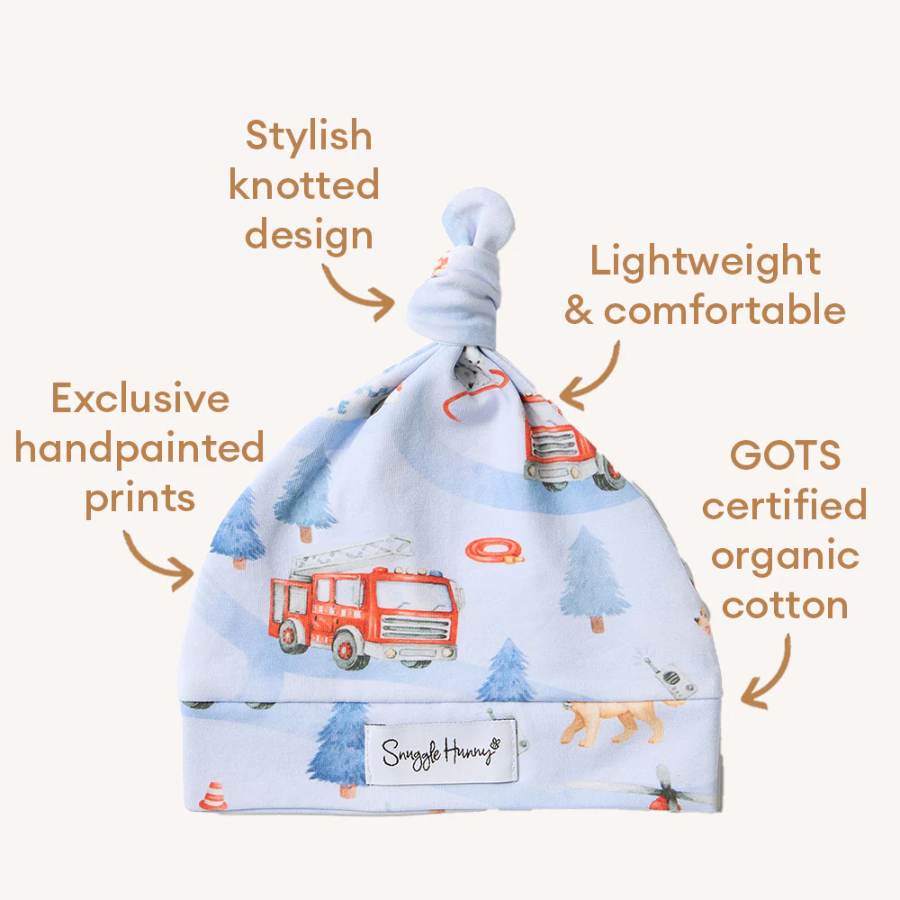 To The Rescue Organic Knotted Beanie - Image 4