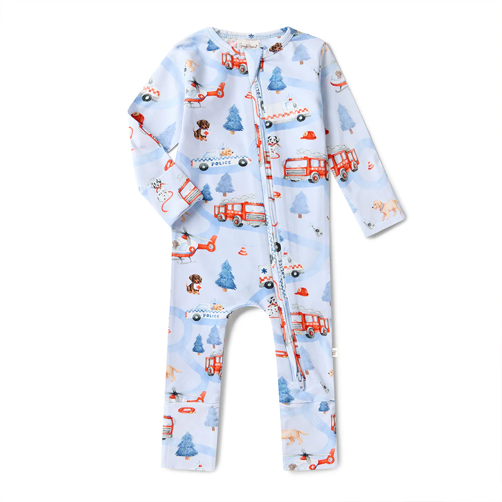 To The Rescue Organic Snugglesuit Convertible Romper - Image 2