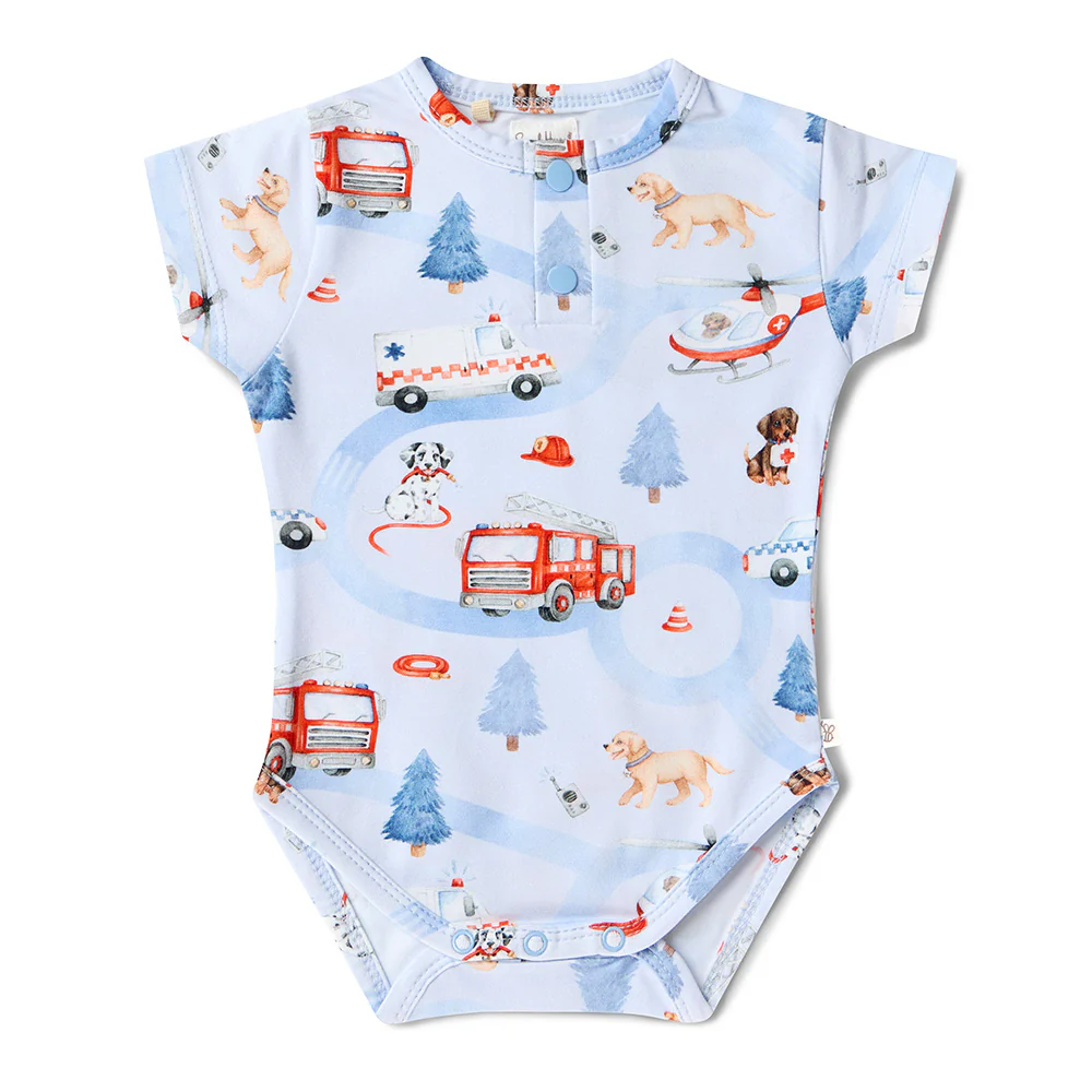 To The Rescue Short Sleeve Organic Bodysuit - Image 2