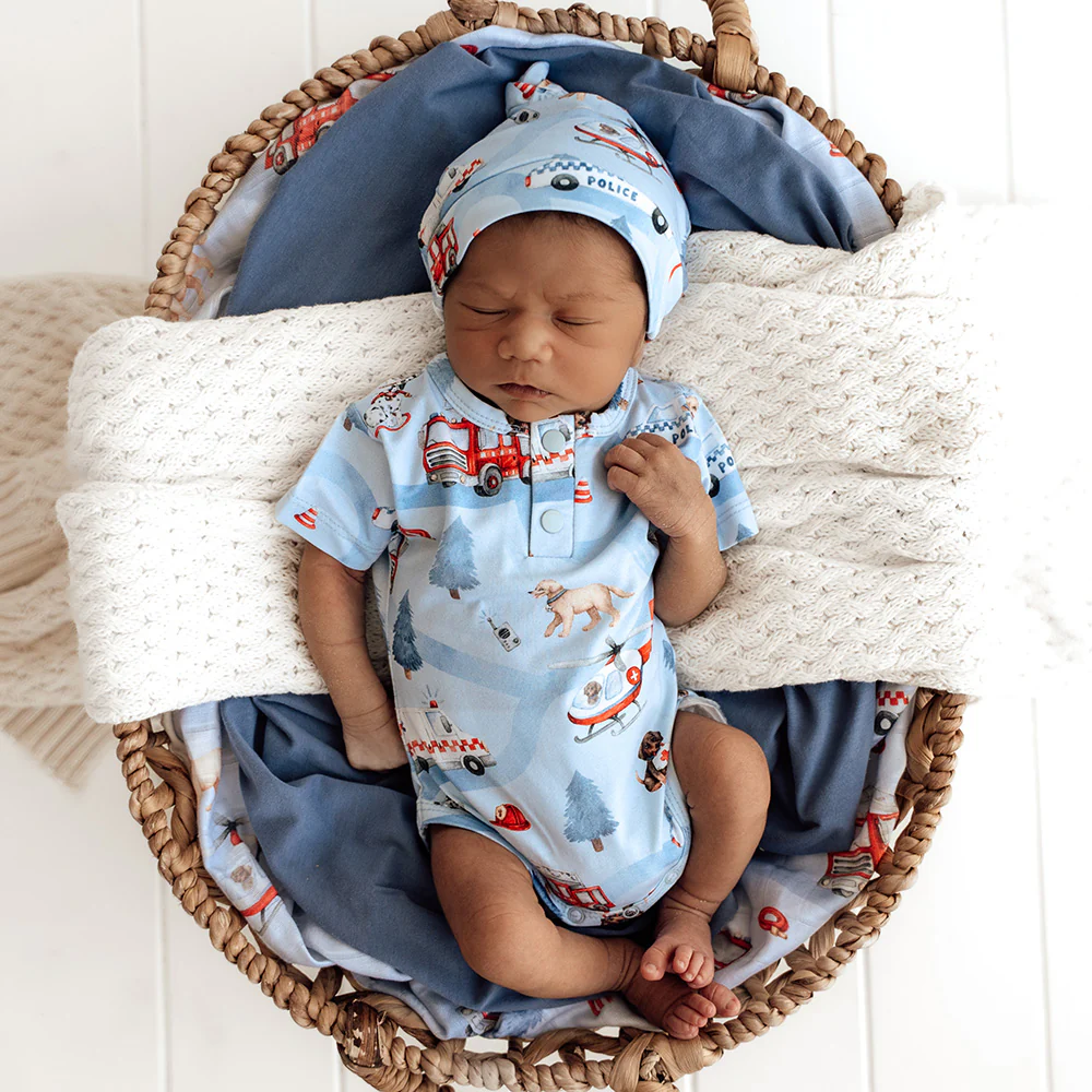 To The Rescue Short Sleeve Organic Bodysuit - Image 3