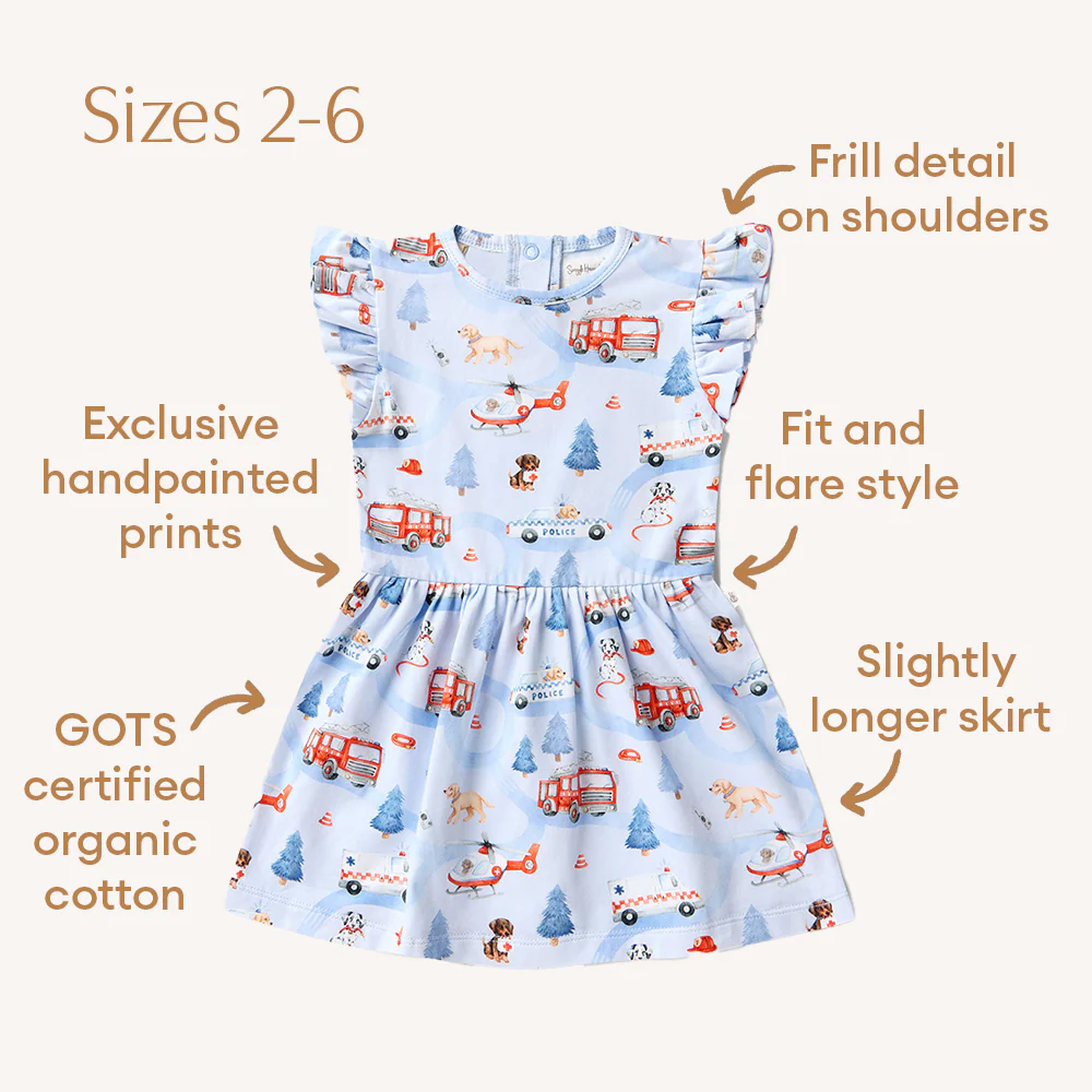 To The Rescue Short Sleeve Organic Dress - Image 10