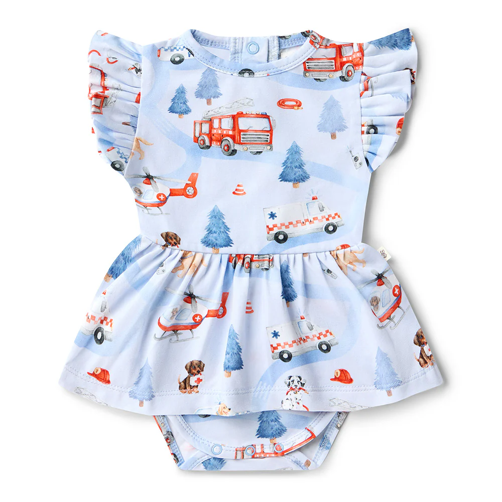 To The Rescue Short Sleeve Organic Dress - Image 2