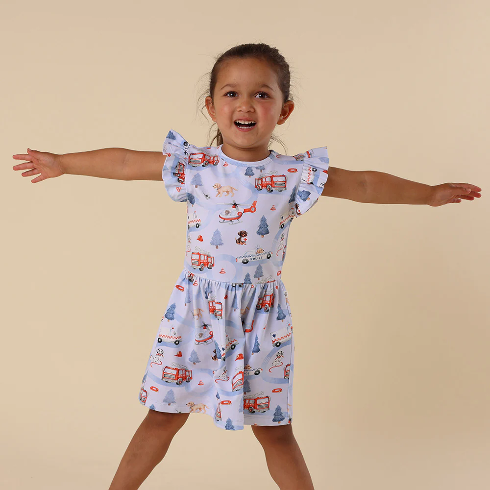 To The Rescue Short Sleeve Organic Dress - Image 5