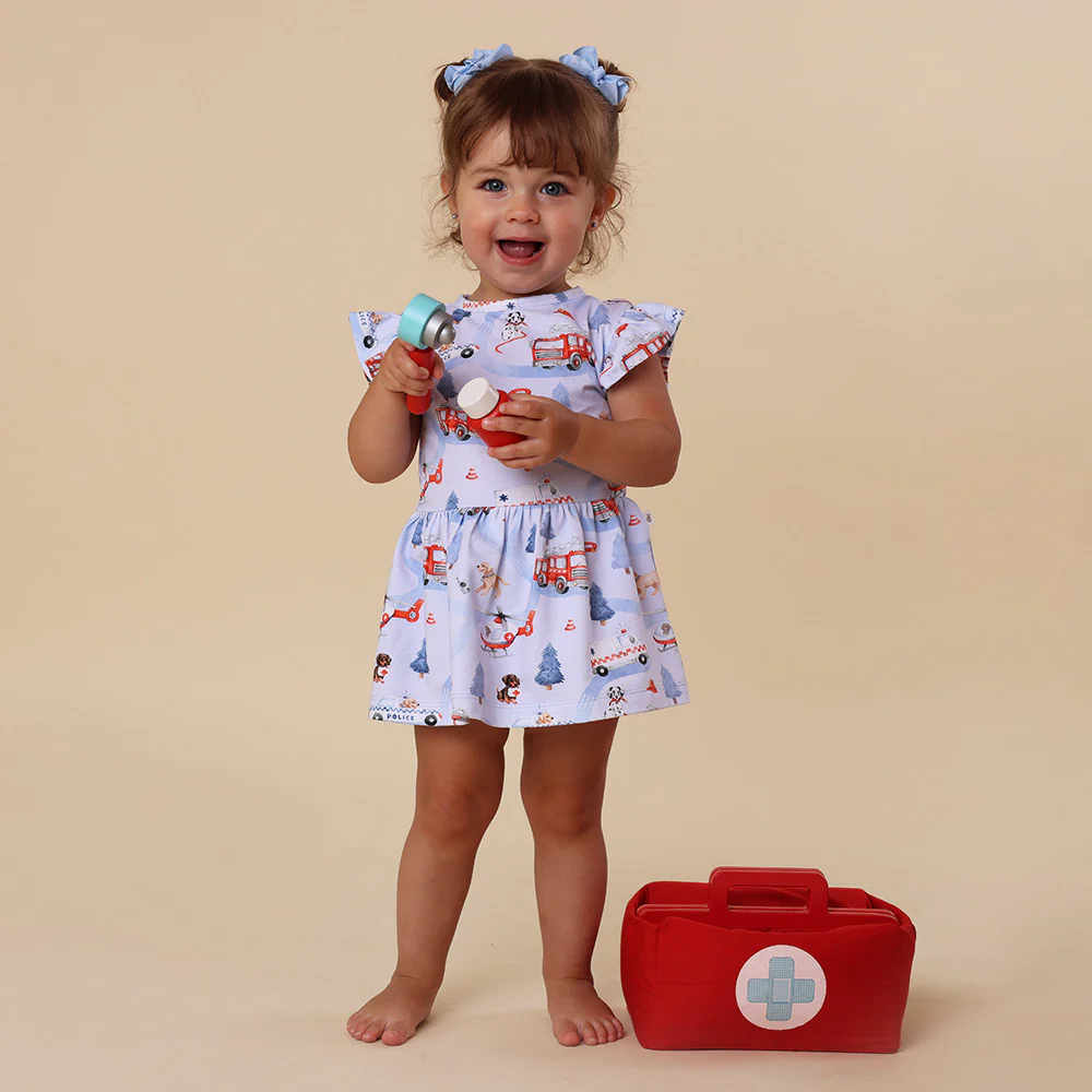 To The Rescue Short Sleeve Organic Dress - Image 6