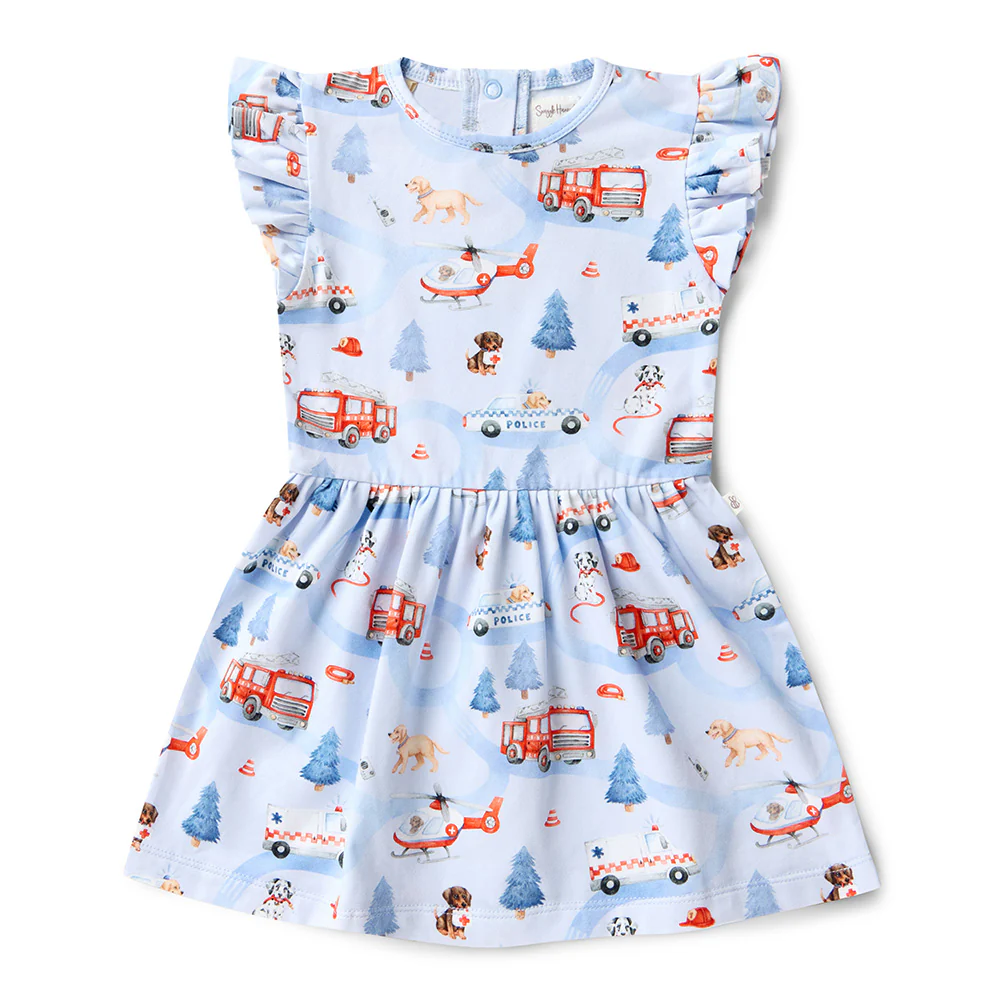 To The Rescue Short Sleeve Organic Dress - Image 8