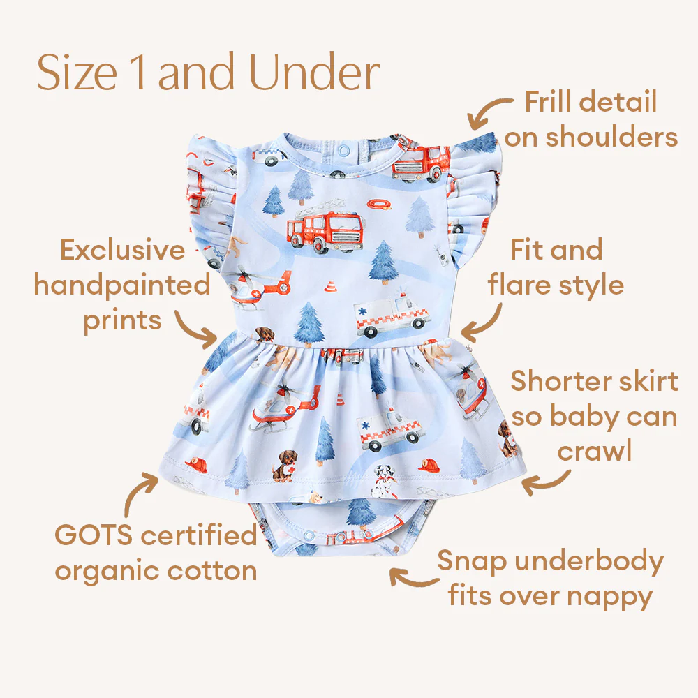 To The Rescue Short Sleeve Organic Dress - Image 9