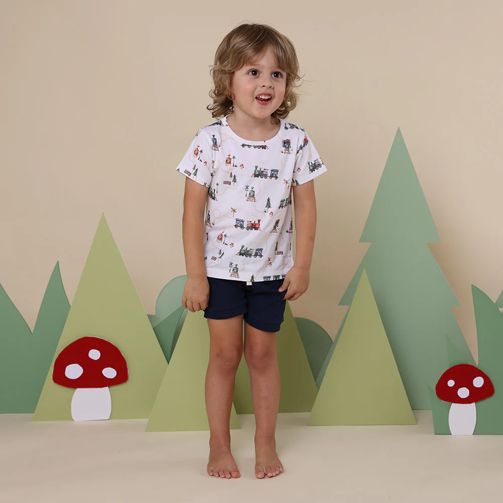 Trains Organic T-Shirt - Image 11