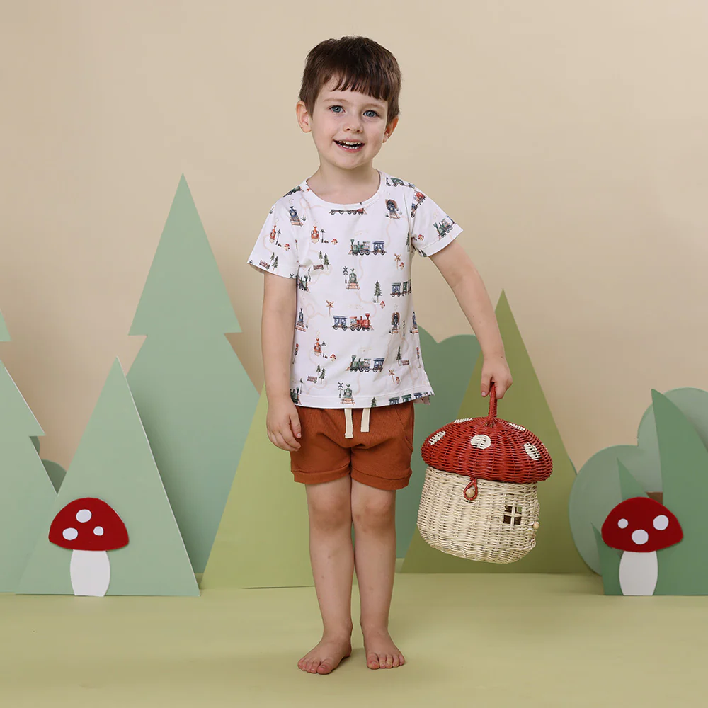 Trains Organic T-Shirt - Image 3