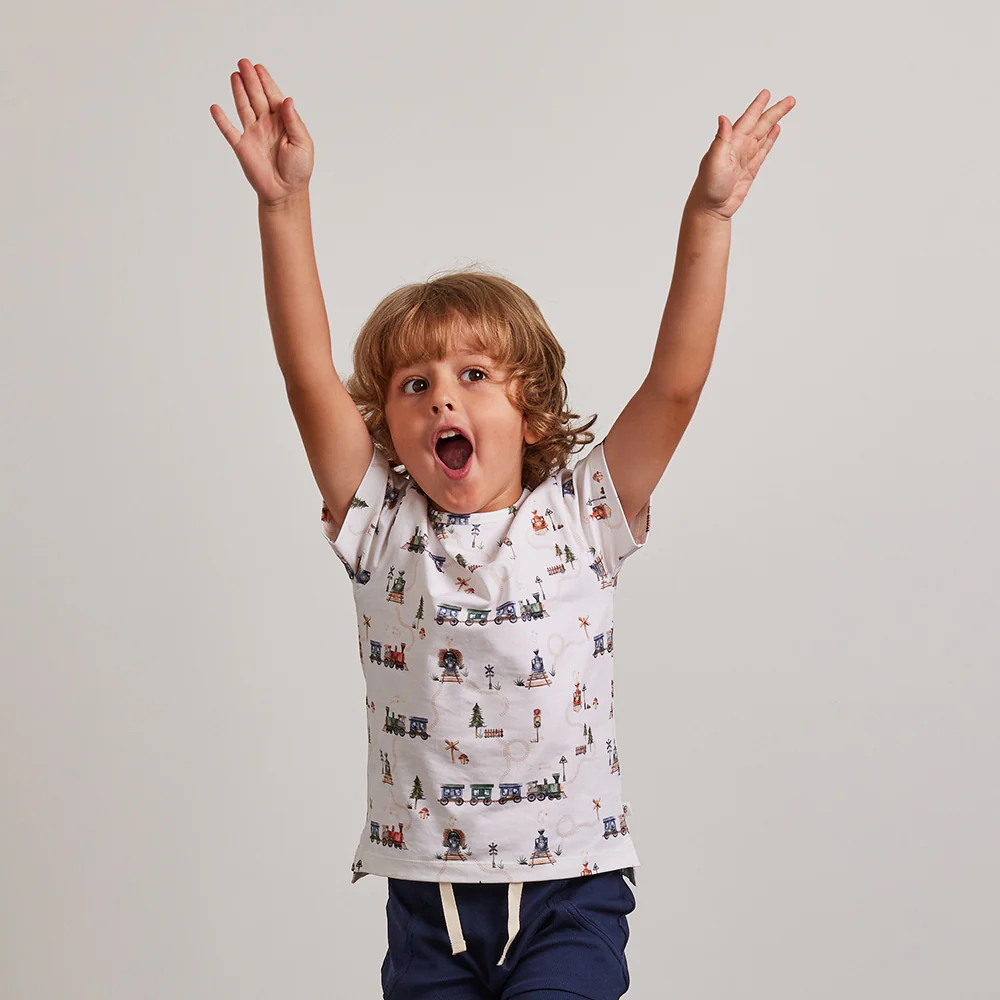 Trains Organic T-Shirt - Image 9