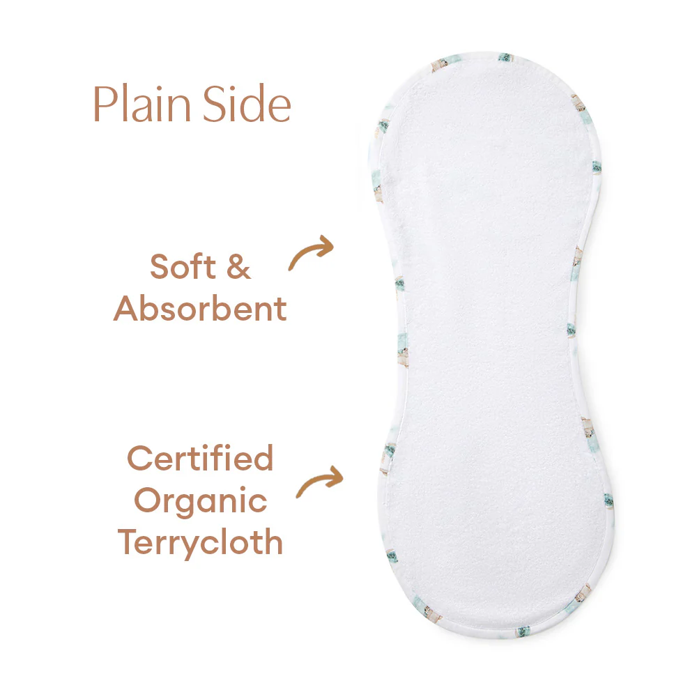 Turtle Organic Cotton Burp Cloth - Image 8