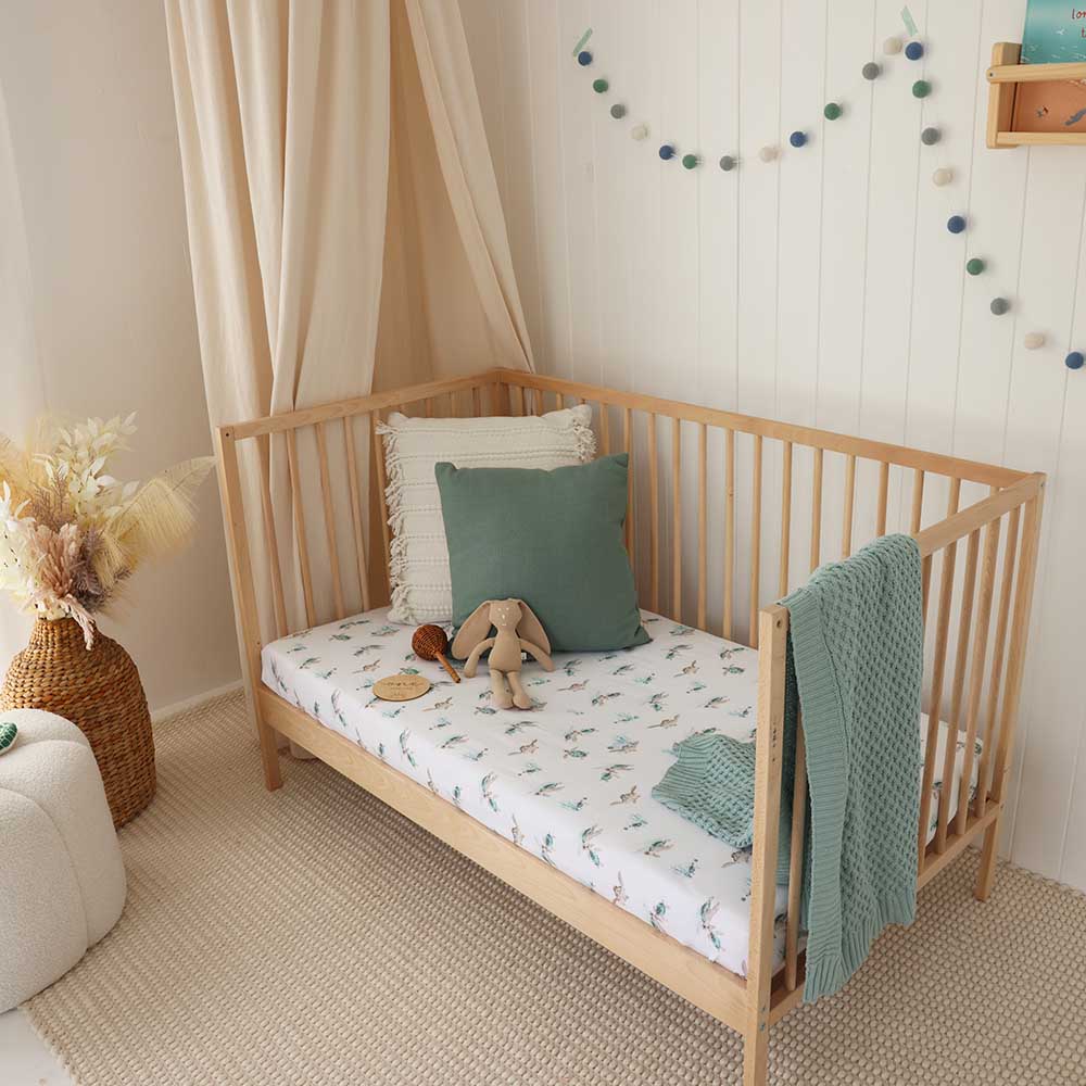 Turtle Organic Fitted Cot Sheet - Image 11