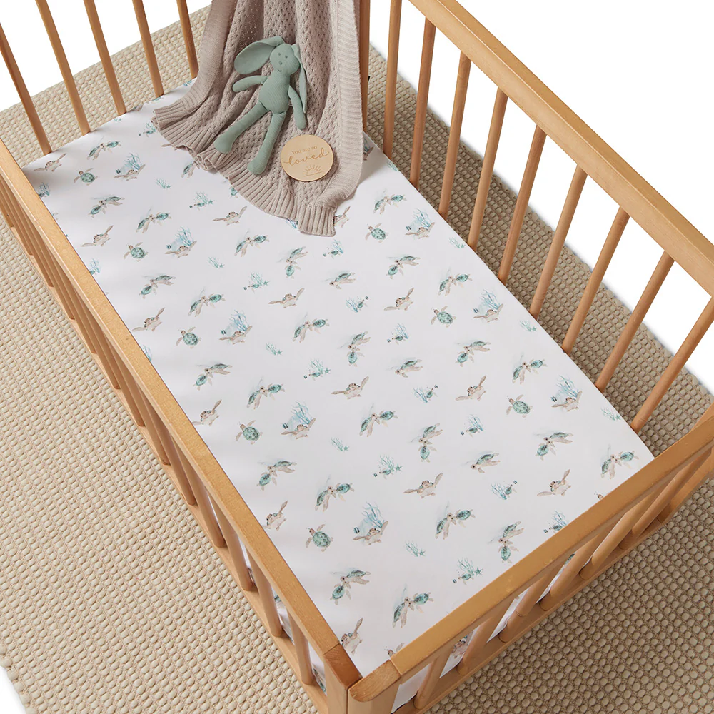 Turtle Organic Fitted Cot Sheet - Image 13