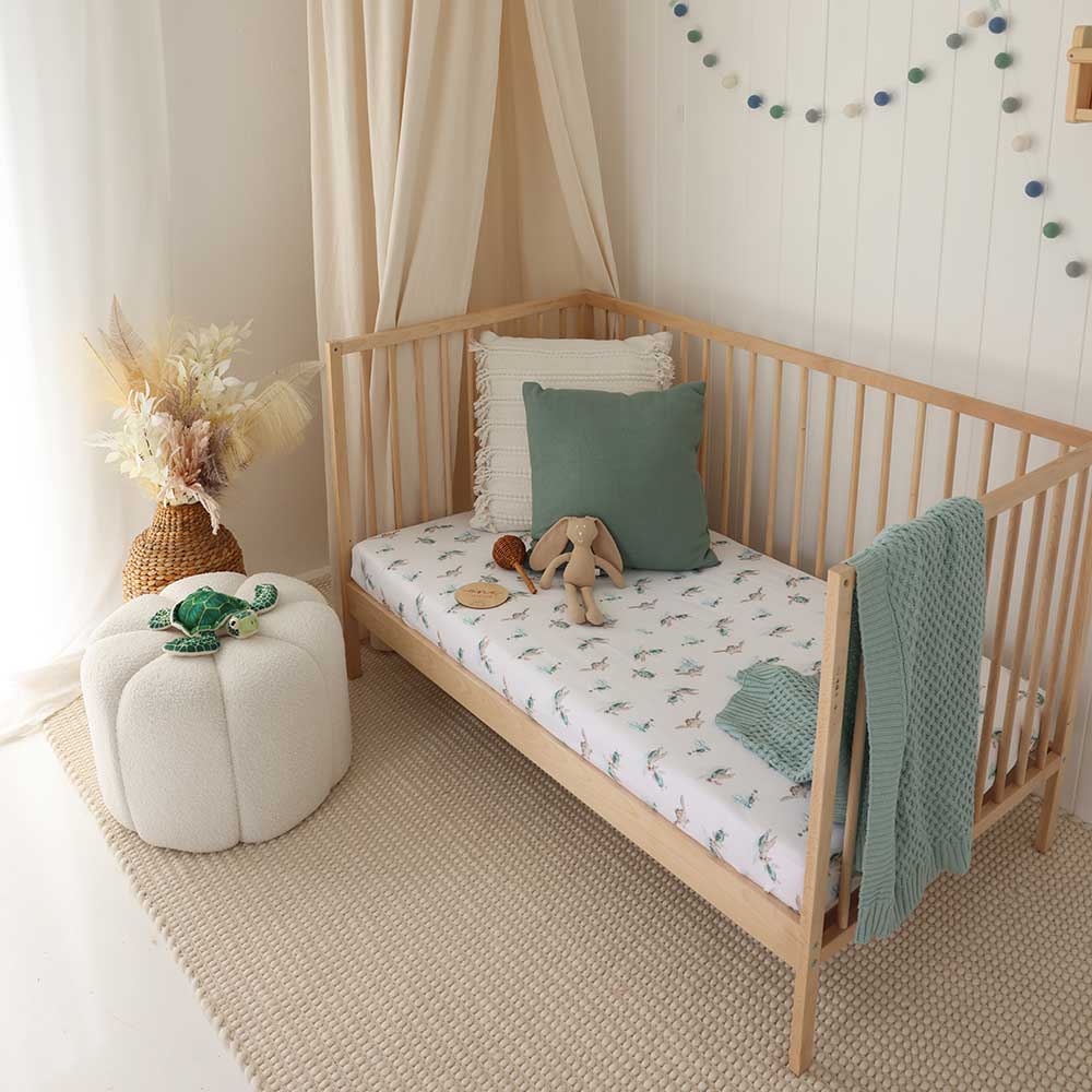 Turtle Organic Fitted Cot Sheet - Image 8