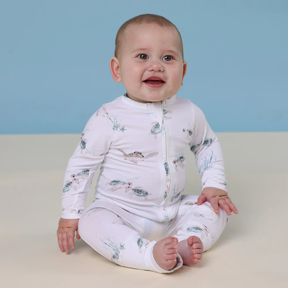 Turtle Organic Snugglesuit Convertible Romper - Image 3