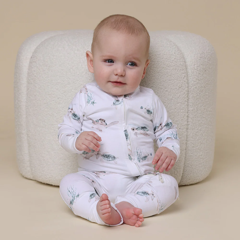 Turtle Organic Snugglesuit Convertible Romper - Image 5