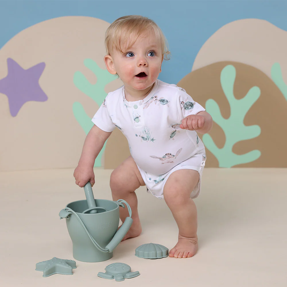 Turtle Short Sleeve Organic Bodysuit - Image 7