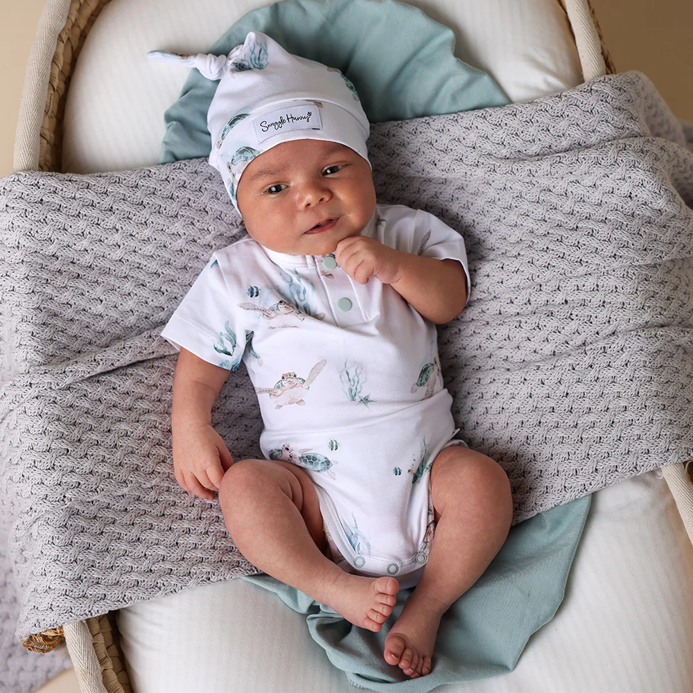 Turtle Short Sleeve Organic Bodysuit - Image 8