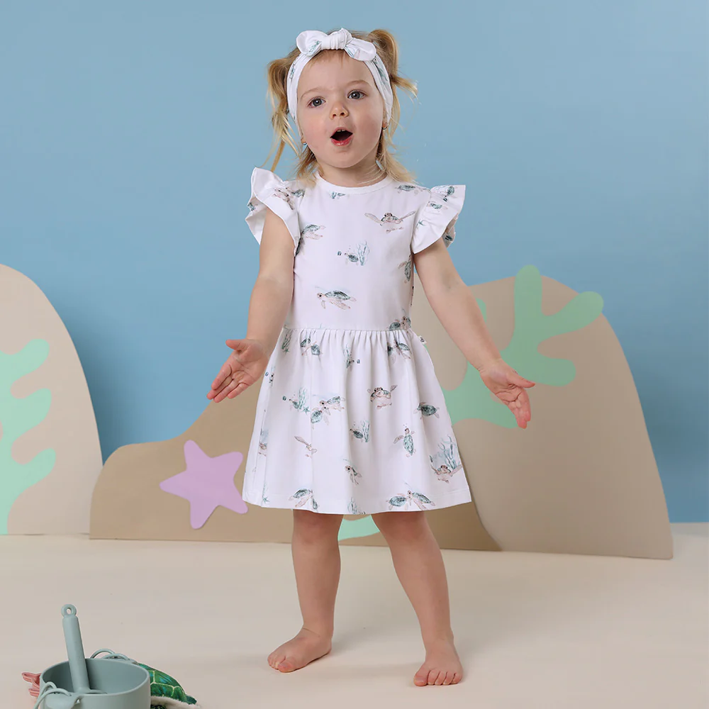 Turtle Short Sleeve Organic Dress - Image 4