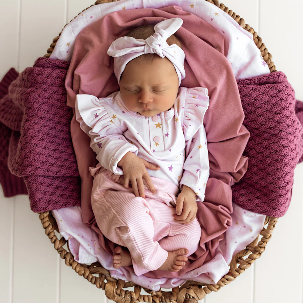 Twinkle Long Sleeve Organic Bodysuit with Frill - Image 9
