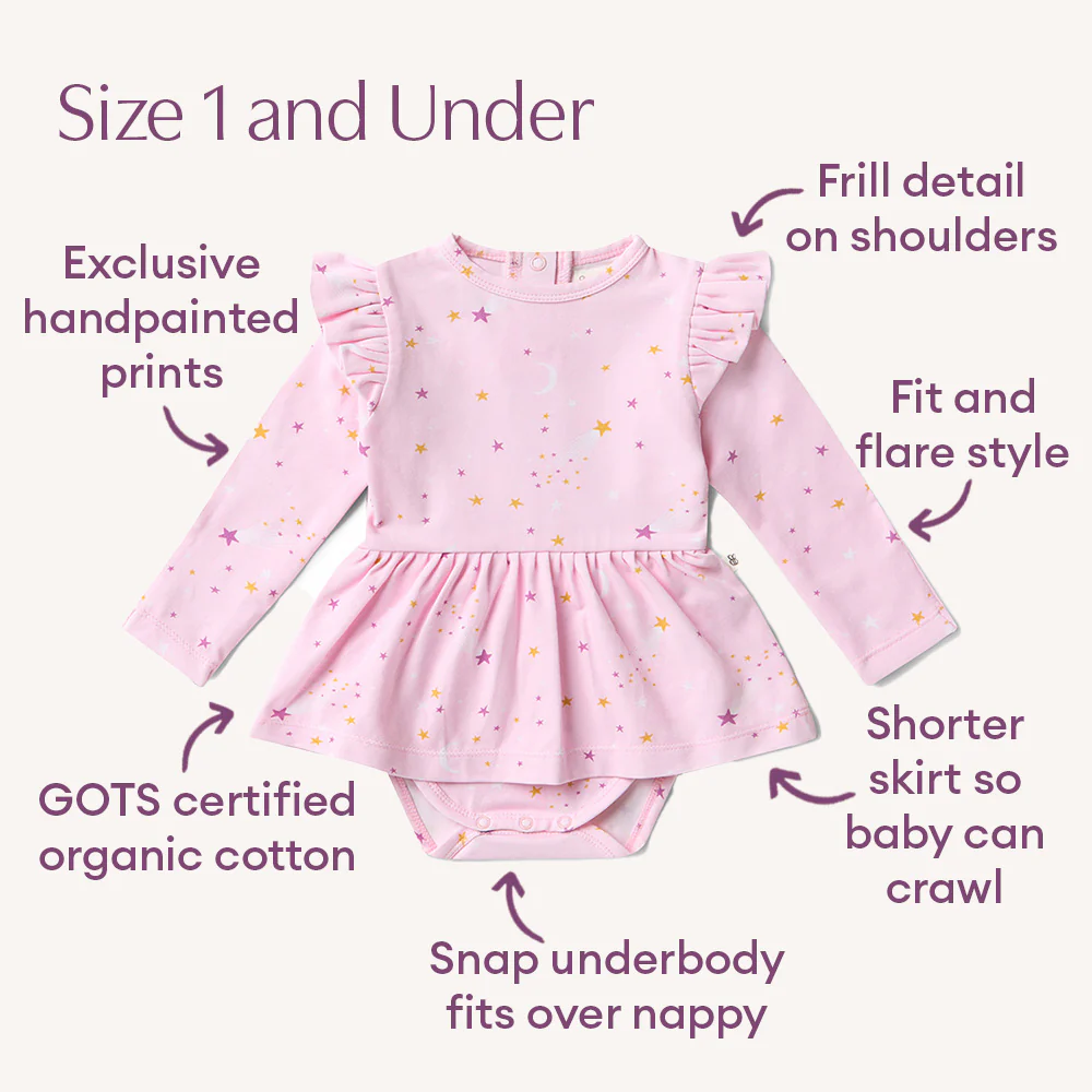 Twinkle Long Sleeve Organic Dress - Image 4