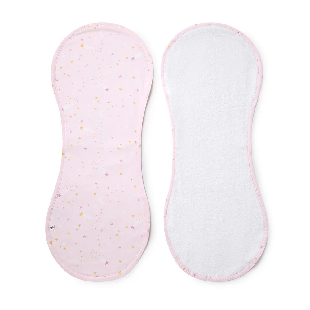 Twinkle Organic Cotton Burp Cloth - Image 2
