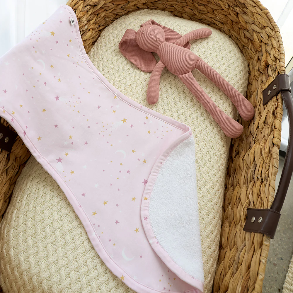 Twinkle Organic Cotton Burp Cloth - Image 3