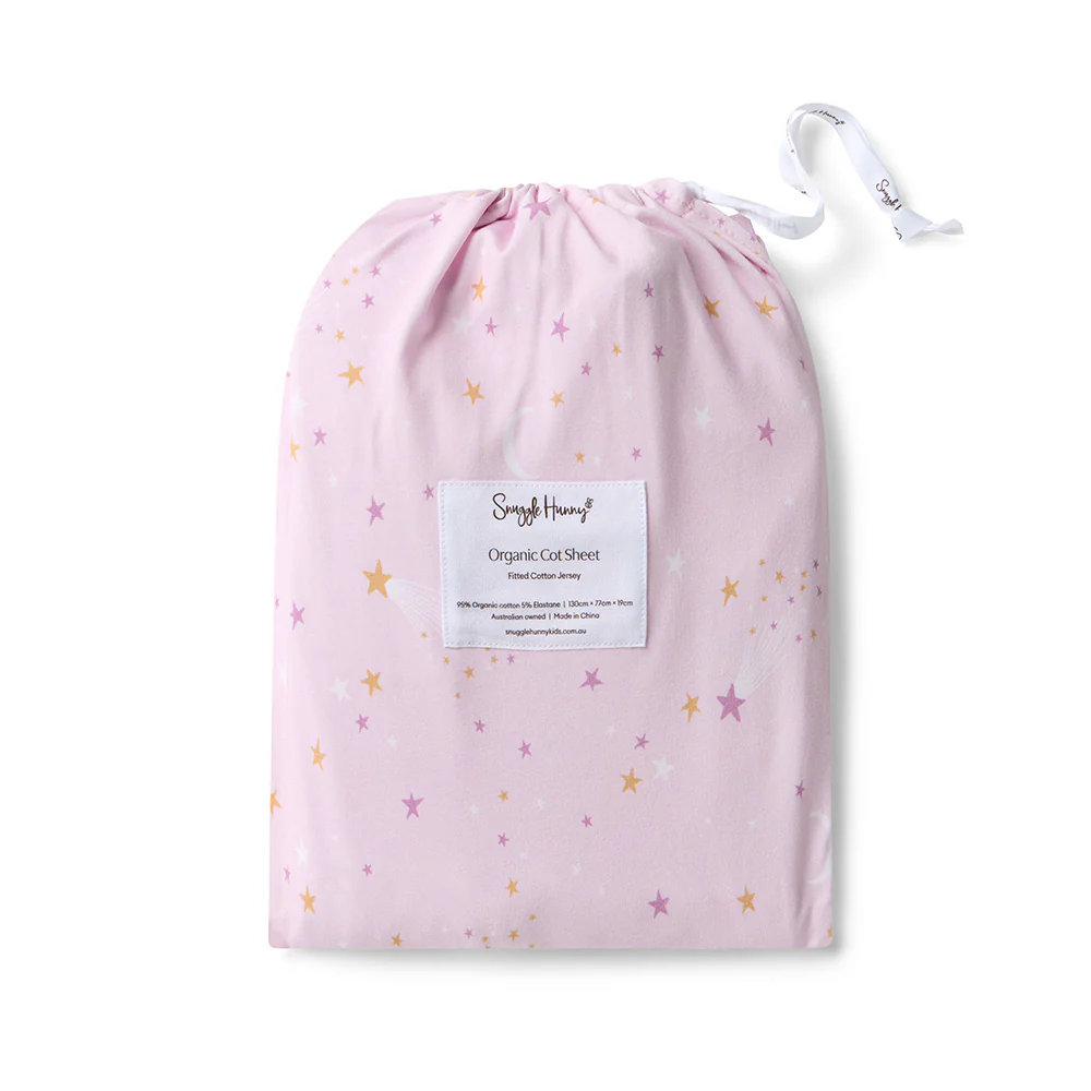 Twinkle Organic Fitted Cot Sheet - Image 4
