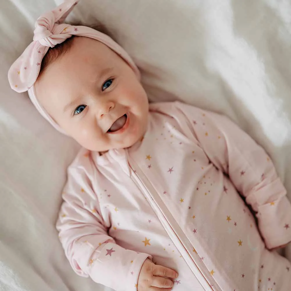 Twinkle Organic Snuggle Sleepsuit Zip Footie - Image 10