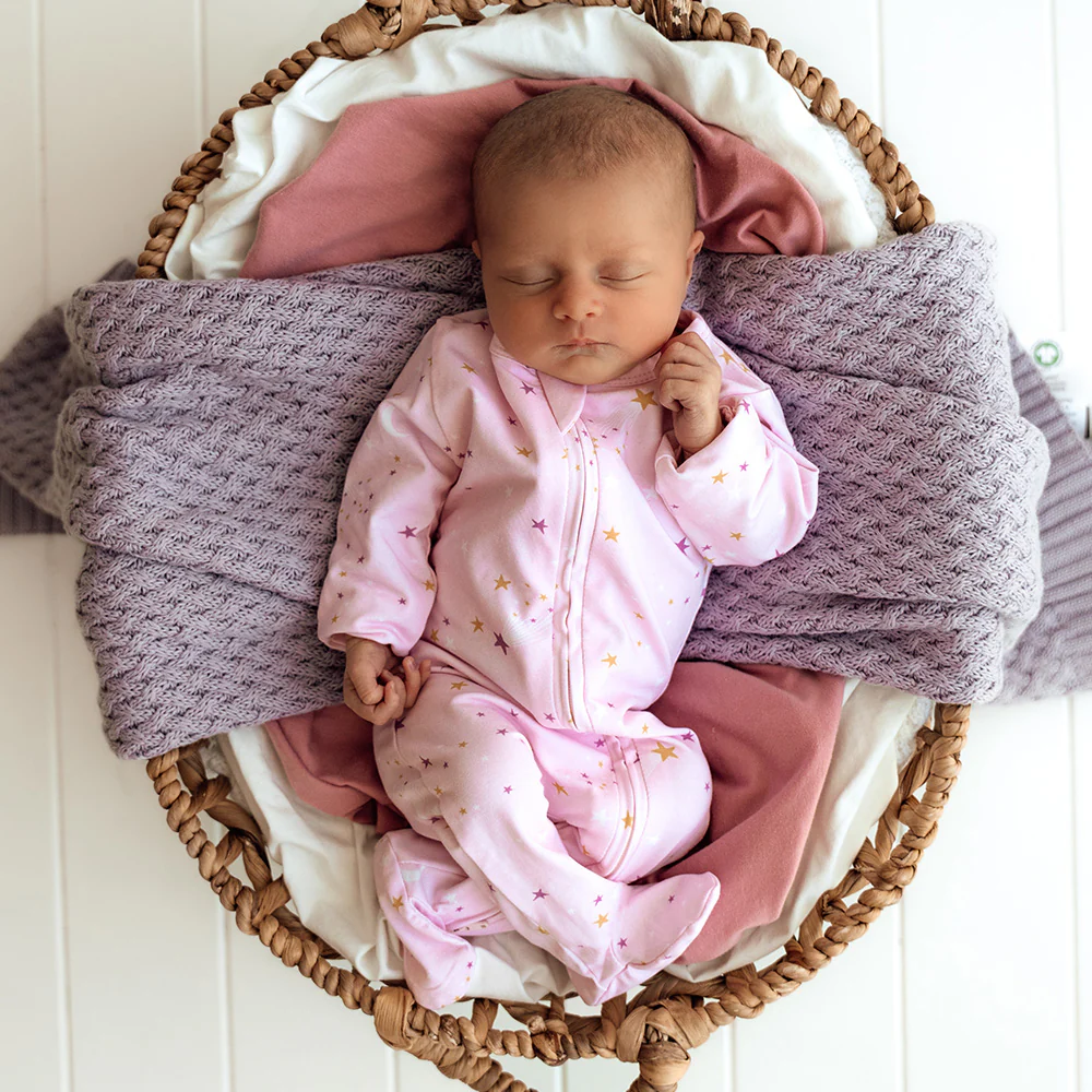 Twinkle Organic Snuggle Sleepsuit Zip Footie - Image 12