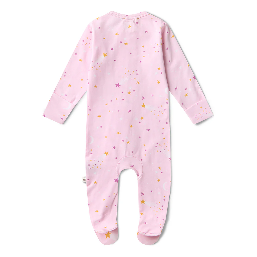 Twinkle Organic Snuggle Sleepsuit Zip Footie - Image 7
